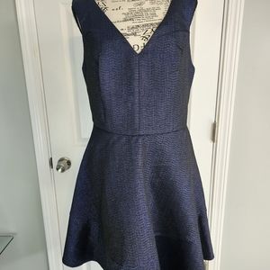 EXPRESS dress textured material with lining and stylish cut out back NWT